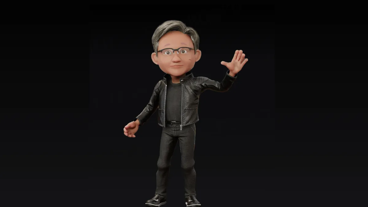 Jensen Huang virtual avatar Toy Jensen